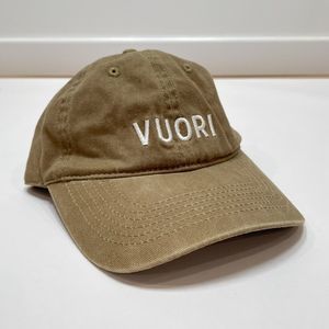 Vuori Hat Green Adjustable Baseball Cap One Size Unisex Spellout Strap